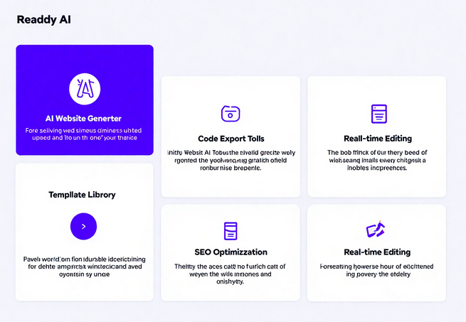 Readdy AI te permite la creación instantánea de sitios web y UX